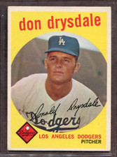 Don Drysdale Cards and Autographed Memorabilia Guide 9
