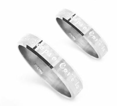 SILVER ALL SIZES ENGRAVED EXTERNAL & INTERNAL ENGRAVED ENGAGEMENT RINGS