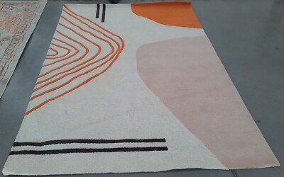 IVORY / RUST 5'-0'' x 8'-0'' Back Stain Rug, Reduced Price 1172768102 RD860P-5