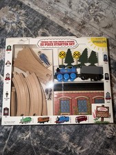 22 Piece STARTER SET THOMAS FRIENDS TRAIN WOODEN RAILWAY 1992 COMPLETE BOX