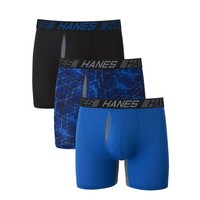 Hanes Herren Boxershorts X-Temp KüHlend Feuchtigkeitsableitend 3Er-Pack Medium