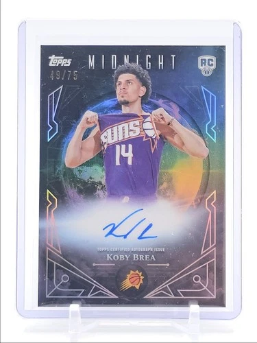 KOBY BREA 2025-26 TOPPS MIDNIGHT SUN ROOKIE DUSK SUNS RC AUTO /75 Q3668