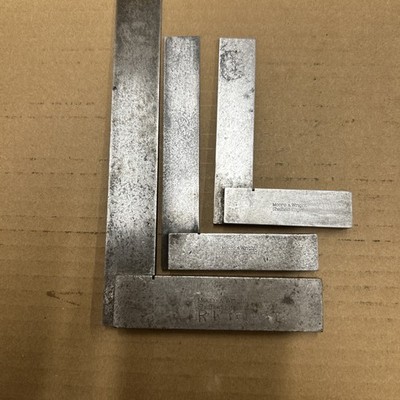Vintage Moore & Wright Precision Set Quadrate 6'' 4'' 3''
