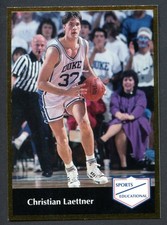 1991 Sports Educational Gold Chrome Border #2 Christian Laettner NFL RC Rookie