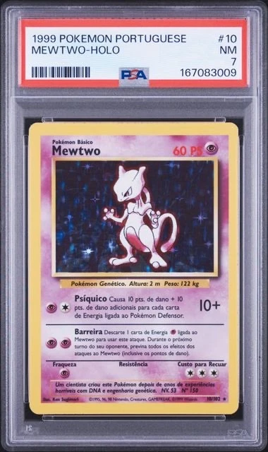 Mewtwo Pokémon TCG Professional Sports Authenticator (PSA) Grade 7