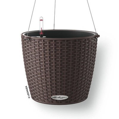 LECHUZA  Blumenampeln NIDO Cottage 28 Mokka All-in-One