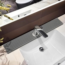 Stone Faucet Mat For Kitchen Sink, 23.6" Diatomite Fast Drying Stone Kitchen