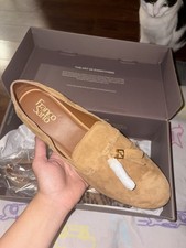 Franco Sarto Suede Tassel Loafers in Camel/Ta...