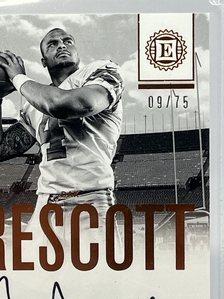 Dak Prescott Rookie Auto #d/75 BGS 9.5 10 2016 Panini Encased Notable Signatures - Image 3 of 4