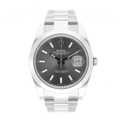 ROLEX DATEJUST 41 REF. 126300 RHODIUM DIAL EDELSTAHL 2025 FULL SET UNWORN LC100