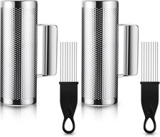 4 Pcs Guiro Instrument Metal Stainless Steel Musical Latin Percussion Shaker wit