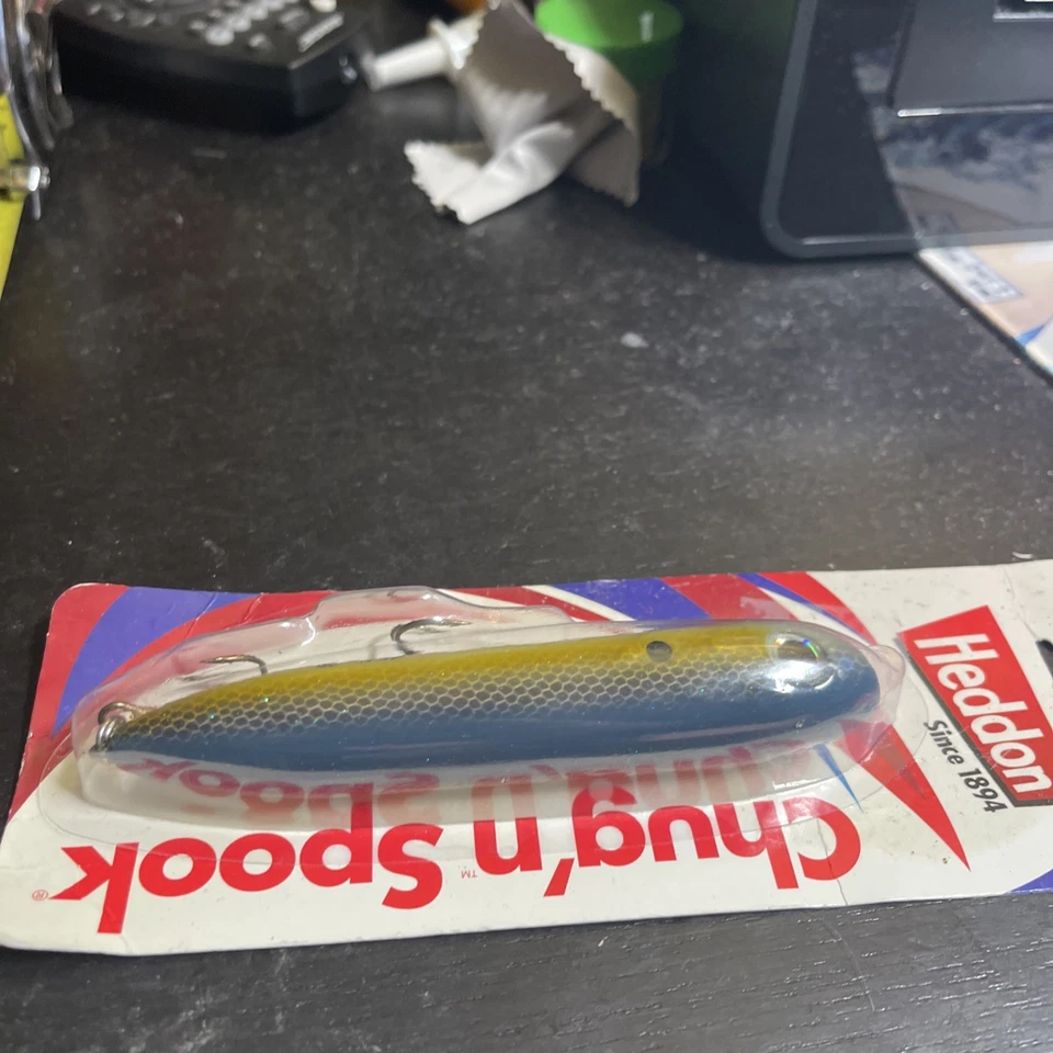 Heddon Chug'N Spook Topwater X9666GFS G-Finish Foxy Shad 5 7/8" 1 Oz Vintage NIB Foto 2 de 4