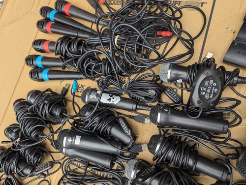 Lot de 42 microphones PS2 PS3 Wii Xbox 360 Joblot Logitech Guitar Hero Rockband - Photo 12/12