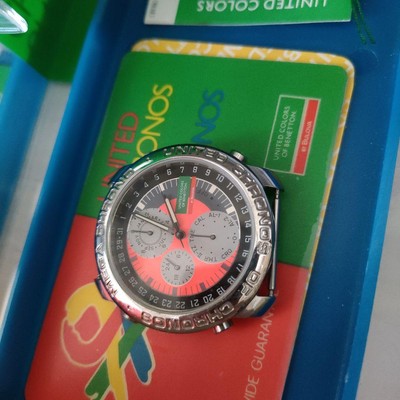 Rare Benetton Watch x2 Junk F-1 Bulova Schumacher | eBay