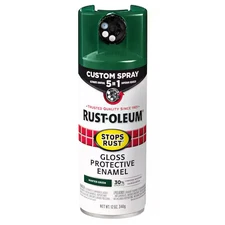 Rust-Oleum 376891 Rust Preventative Spray Paint, Hunter Green, Gloss, Solvent,