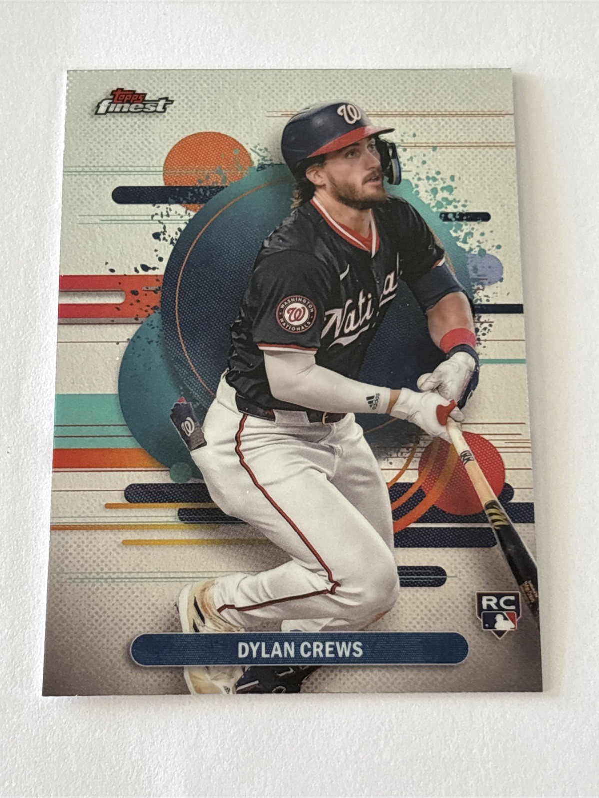 2025 Topps Finest Dylan Crews RC Uncommon Rookie Washington Nationals #125