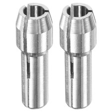 2-Pack Stainless Steel Drill Chuck, Quick Change 1/8in for Rotary ToolsSilver