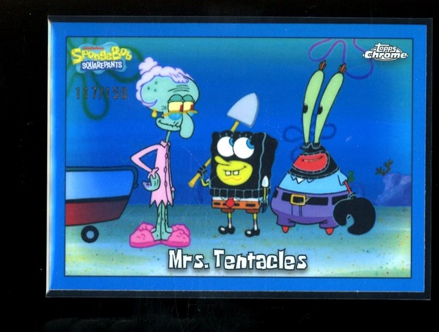 2025 Topps Chrome SpongeBob Schwammkopf Mrs. Tentacles blau #/150
