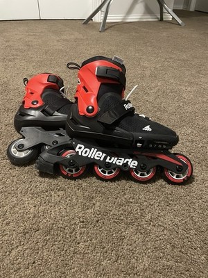 Rollerblade Microblade Youth Adjustable Inline Skates US 5-8 Black/Red