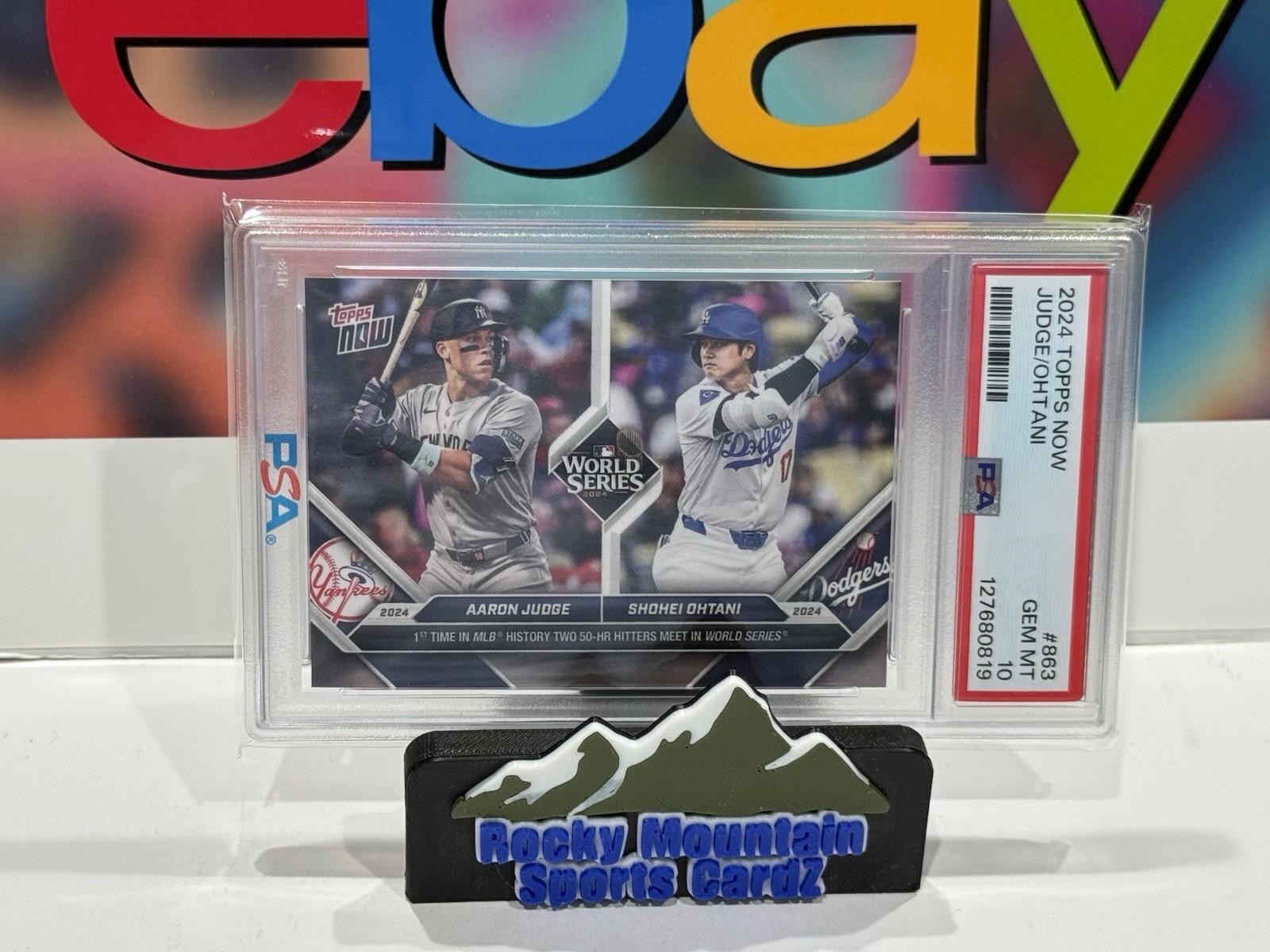 2024 Topps NOW Aaron Judge Shohei Ohtani #863 PSA 10