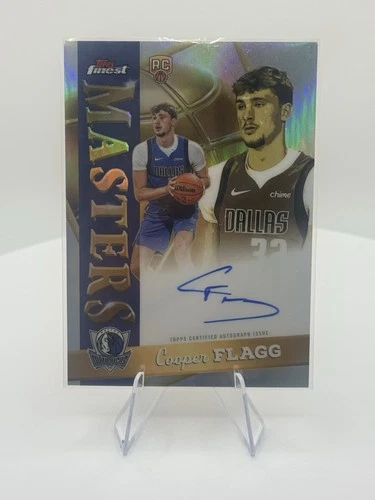 Cooper Flagg RC Auto Topps Finest Masters Refractor Mavericks 🔥