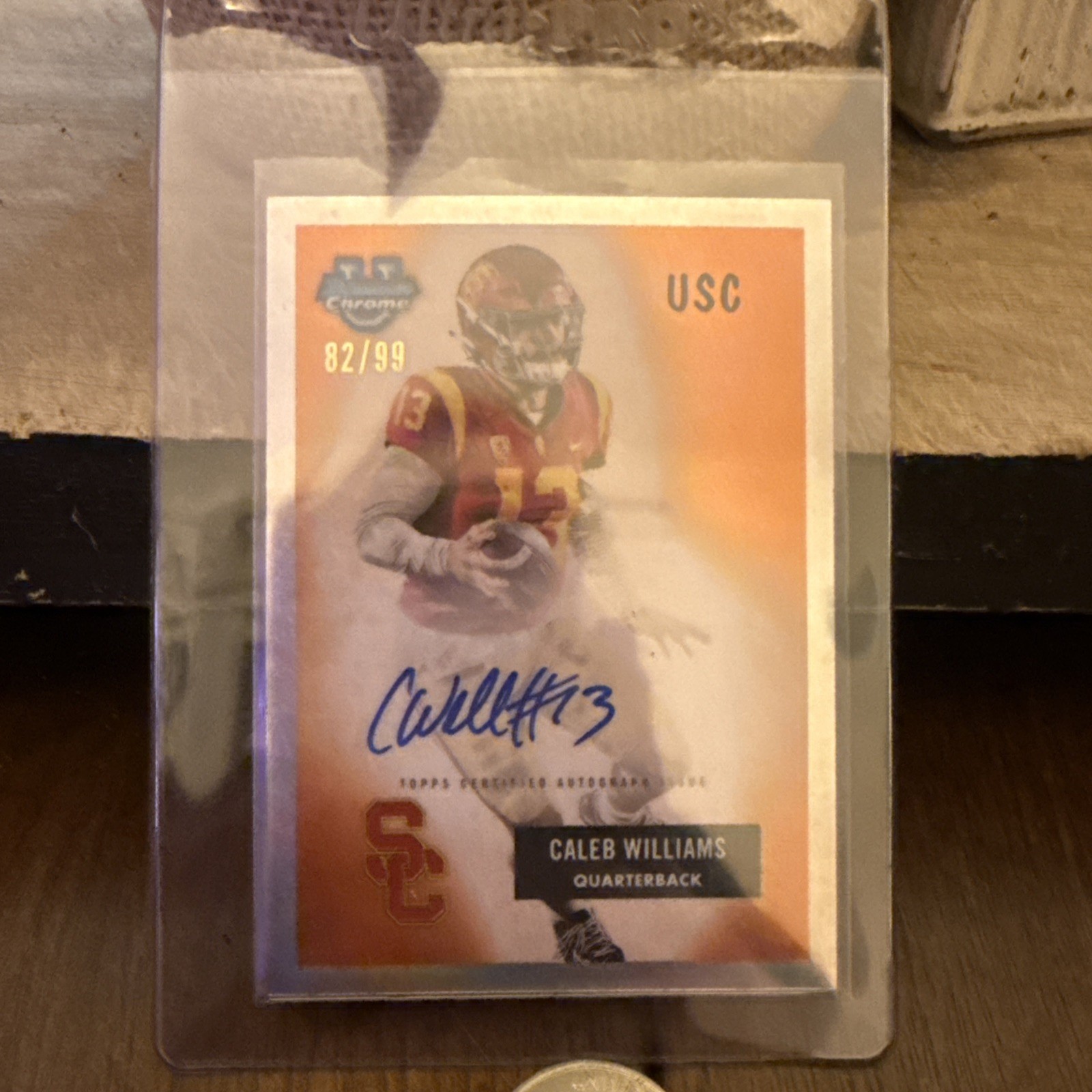 2023 Bowman Chrome U Caleb Williams 1955 Football Auto #82/99