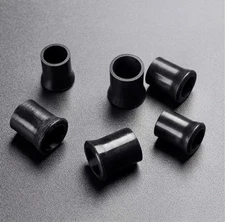 30pcs Black Small Pipe Bits For Tobacco Pipe Stems 10mm Food Grade Silicone.