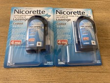 2 Nicorette Coated Ice Mint Lozenges 4 Mg - 20 Count Each Exp: 09-2027 40 Total