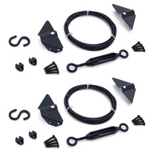 Durable Anti Sag Gate Kit for Wooden Fence, Anti-Sag Gate Support Cable Kit i...