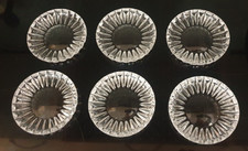 Untersetzer Vintage Kristallglas Glas 6er Set Vermutlich Nachtmann Europa Dekor
