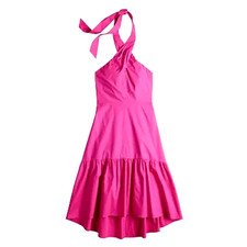 Women's Nine West Halter Midi Dress Color: Inspirational Pink
