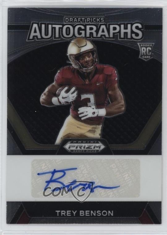 2024 Panini Prizm Draft Picks Trey Benson #DPA-TBN Rookie Auto RC 3hd