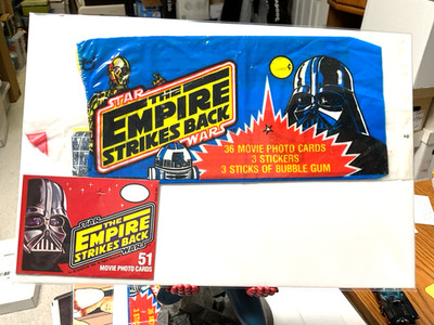 1980 TOPPS STAR WARS EMPIRE STRIKES BACK SERIES 1 RED RACK PACK Cello wrapper