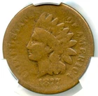 1877 Indian Cent, CACG AG Details