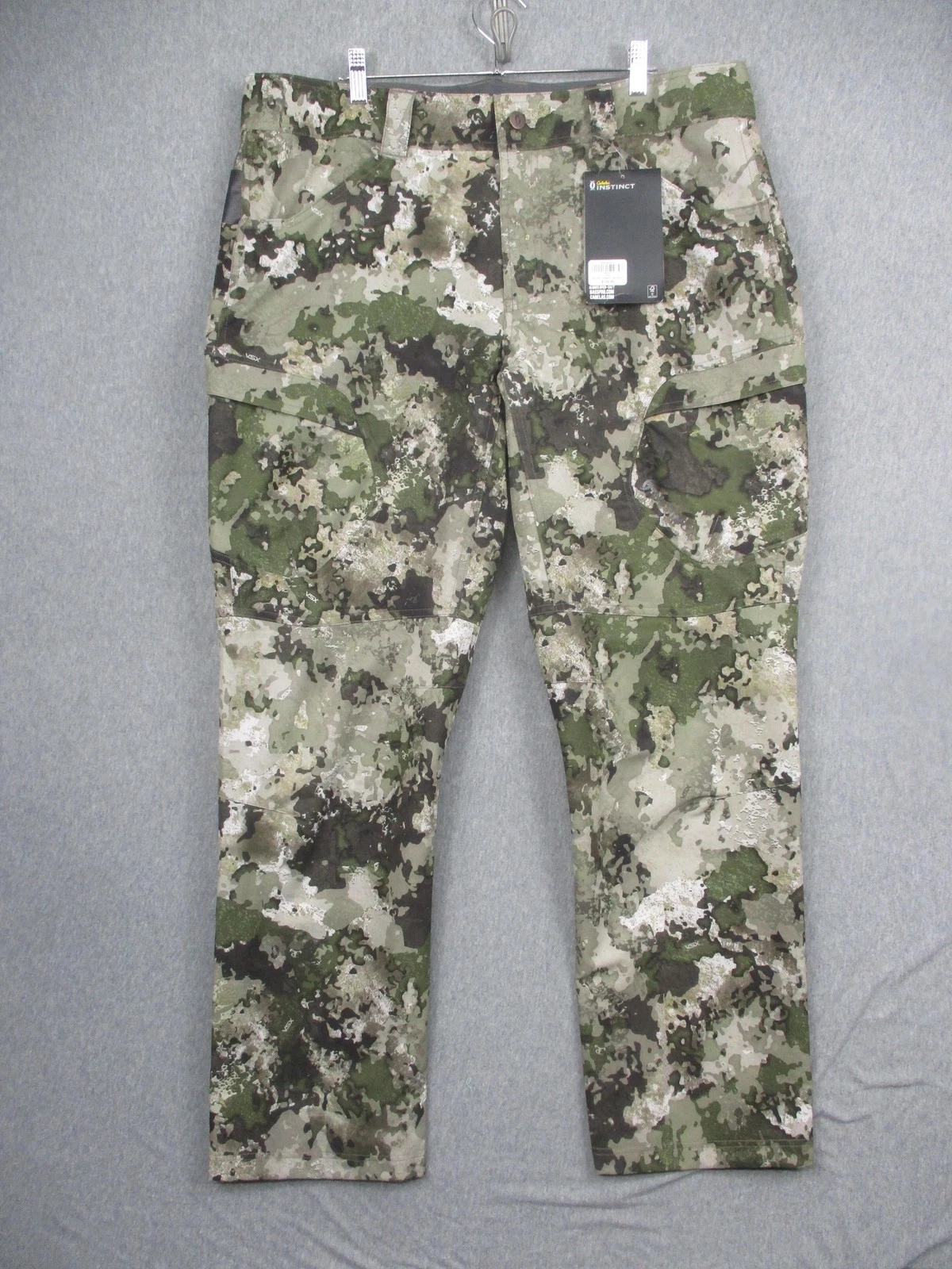 Cabela's Instinct Grindstone Pants Mens 40x32 VSX Camo Cargo Hunting Stretch