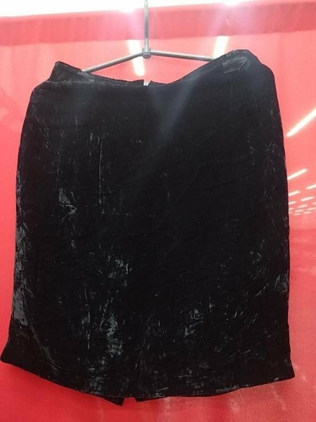 Women Jil Sander Skirt Black Velvet 34 / XS / 42