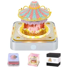 3D Memo Pad Time Piece Calendar 2026,3D Art Calendar 2026 Creative Carousel