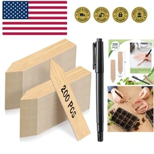 Elegantly Designed 200 Pcs Plant Markers - Perfect for Indoor & Outdoor Gardens
