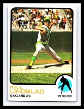 1973 Topps - Paul Lindblad #406 Vintage Baseball Card 