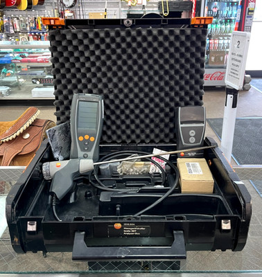 TESTO 327-1 Industrial Flue Gas Analyzer Kit With Printer & Extras