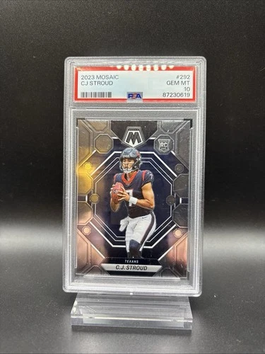 2023 Panini Mosaic CJ Stroud Rookie RC 292 PSA 10 Houston Texans PSA 10 GEM MINT