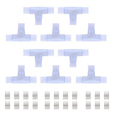 DELight 2 Pin Connectors Accessories T Shape w/ Pin 7x14mm RGB Neon Rope Light