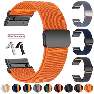 Nylon Loop Armband Magnet Uhrenarmband Für Fitbit Versa 3/Versa 4/Sense/Sense 2