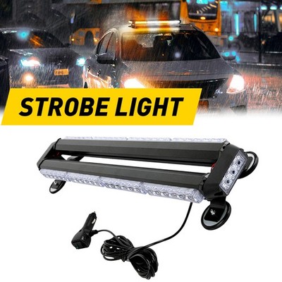 28'' 54 Strobe LED Light Rooftop Bar Double Side Emergency Warning Amber/White