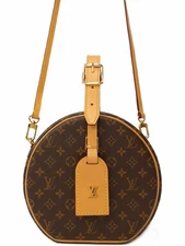 LOUIS VUITTON Monogram Petit Boîte Chapeau M43514 2-Way Bag Monogram #T144