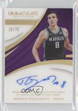 2017-18 Panini Immaculate Moments 15/75 Bogdan Bogdanovic #IM-BB Auto oh4