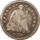 1858-O SEATED LIBERTY HALF DIME - CIRCULATED!