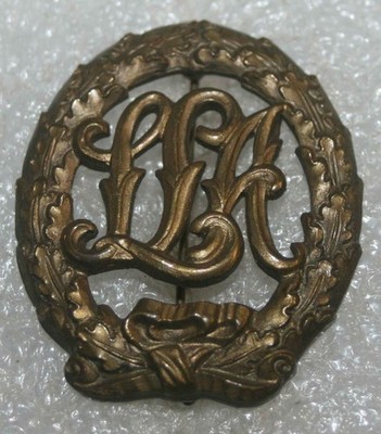 Deutsches Sportabzeichen, Vorläufer ''LSA'' in Bronze, Halbminiatur