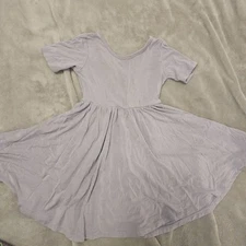 Kyte Baby Girls Taro Purple Twirl Dress 12-18 Months Bamboo Preowned