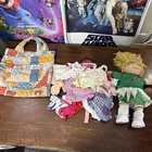 Vintage CABBAGE PATCH Doll, Blonde Hair, Blue Eyes With Diaper Bag & Clothes